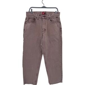 Vans Skateboarding Loose Fit Jeans Mens 32 Faded Brown Denim Skater Pants